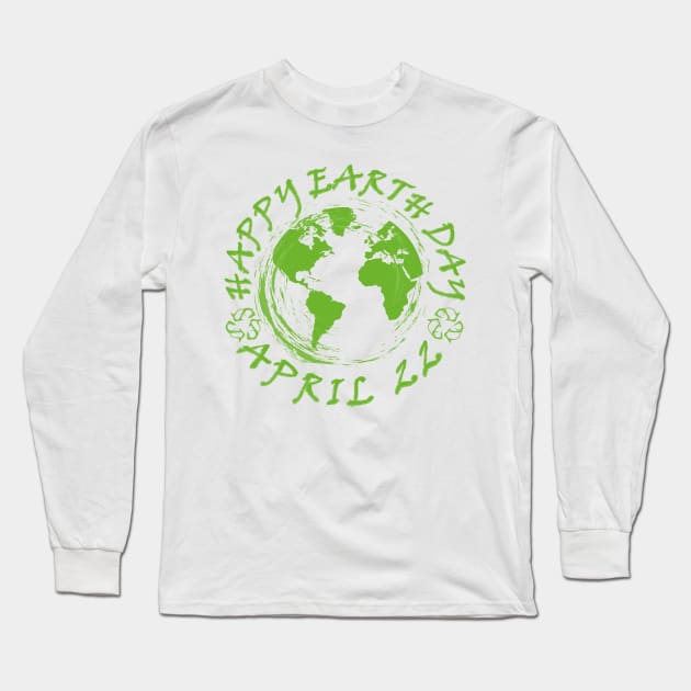 Earth Day Celebration 1 Long Sleeve T-Shirt by thematics